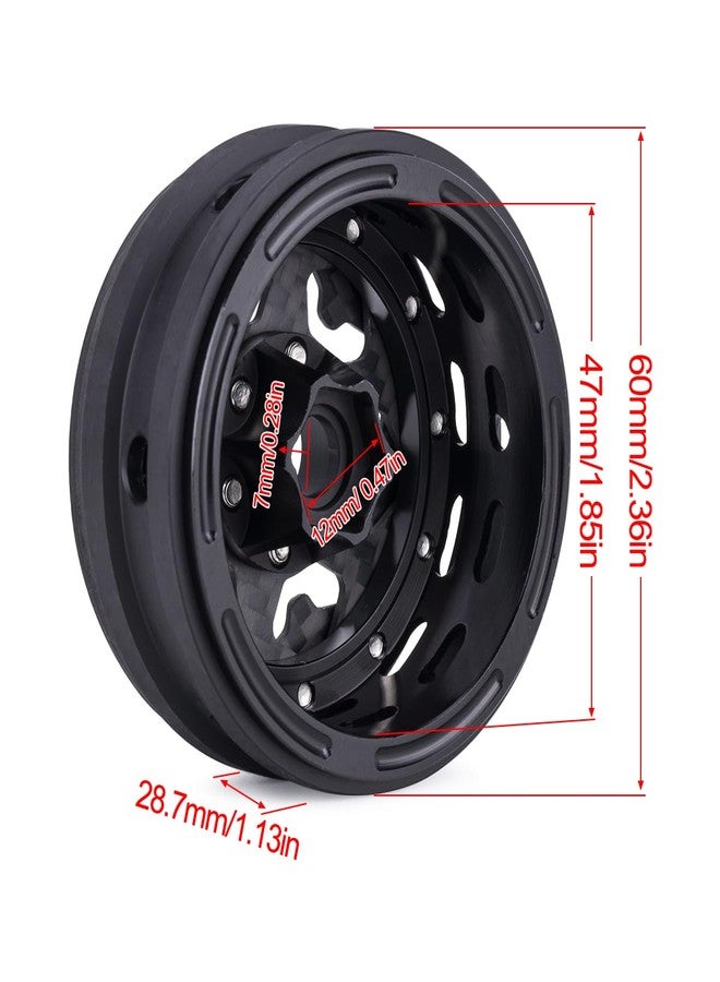 VNUHV 4PCS 1.9" Dual Carbon Fiber Wheels Rims for 1/10 RC Crawler Cheater Rigs Capra SCX10 TRX4 TF2 Gmade R1 Element Enduro 1.9S DIY - Image 5